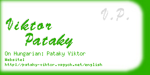 viktor pataky business card